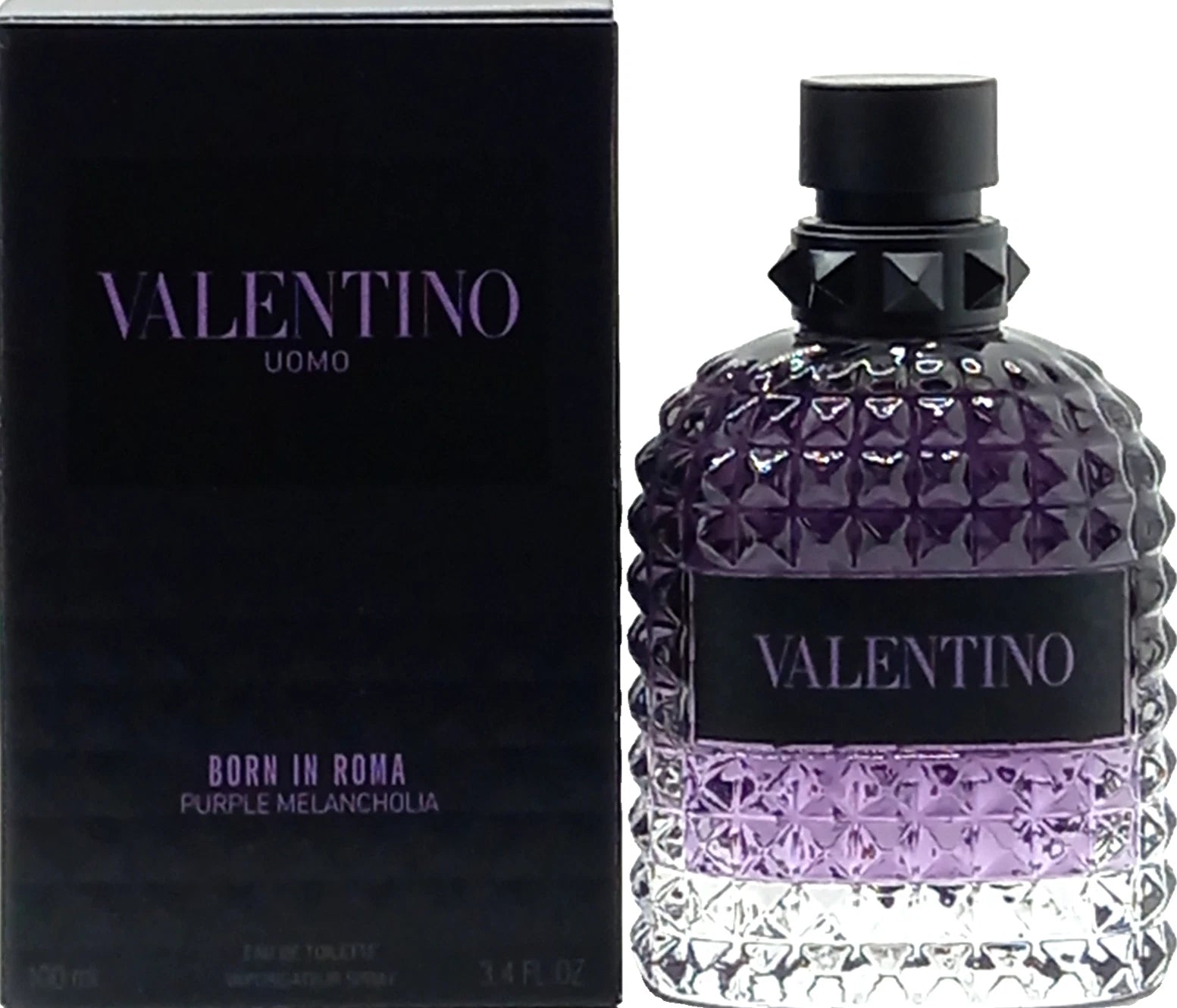 VALENTINO UOMO BORN IN ROMA PURPLE MELANCHOLIA EDT SPRAY FOR MEN 3.4 Oz / 100 ml