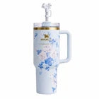 Stanley x LoveShackFancy 40 oz Quencher – Ribbon Rosa Blue Floral Tumbler