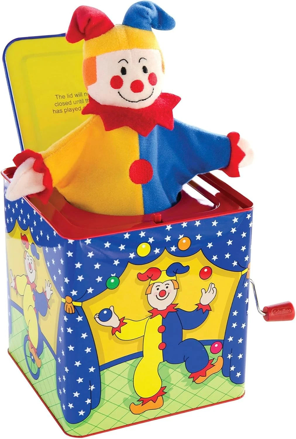 Schylling Jack-In-The-Box Musical Toy – Classic Jester Pop-Up Tin Toy
