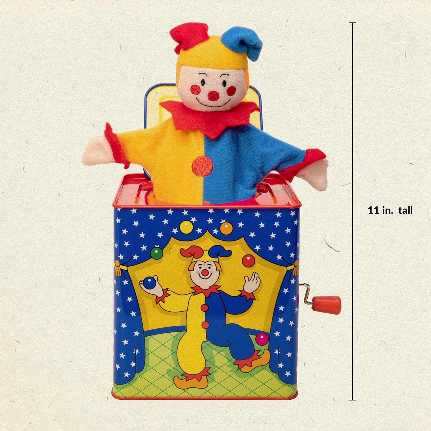 Schylling Jack-In-The-Box Musical Toy – Classic Jester Pop-Up Tin Toy